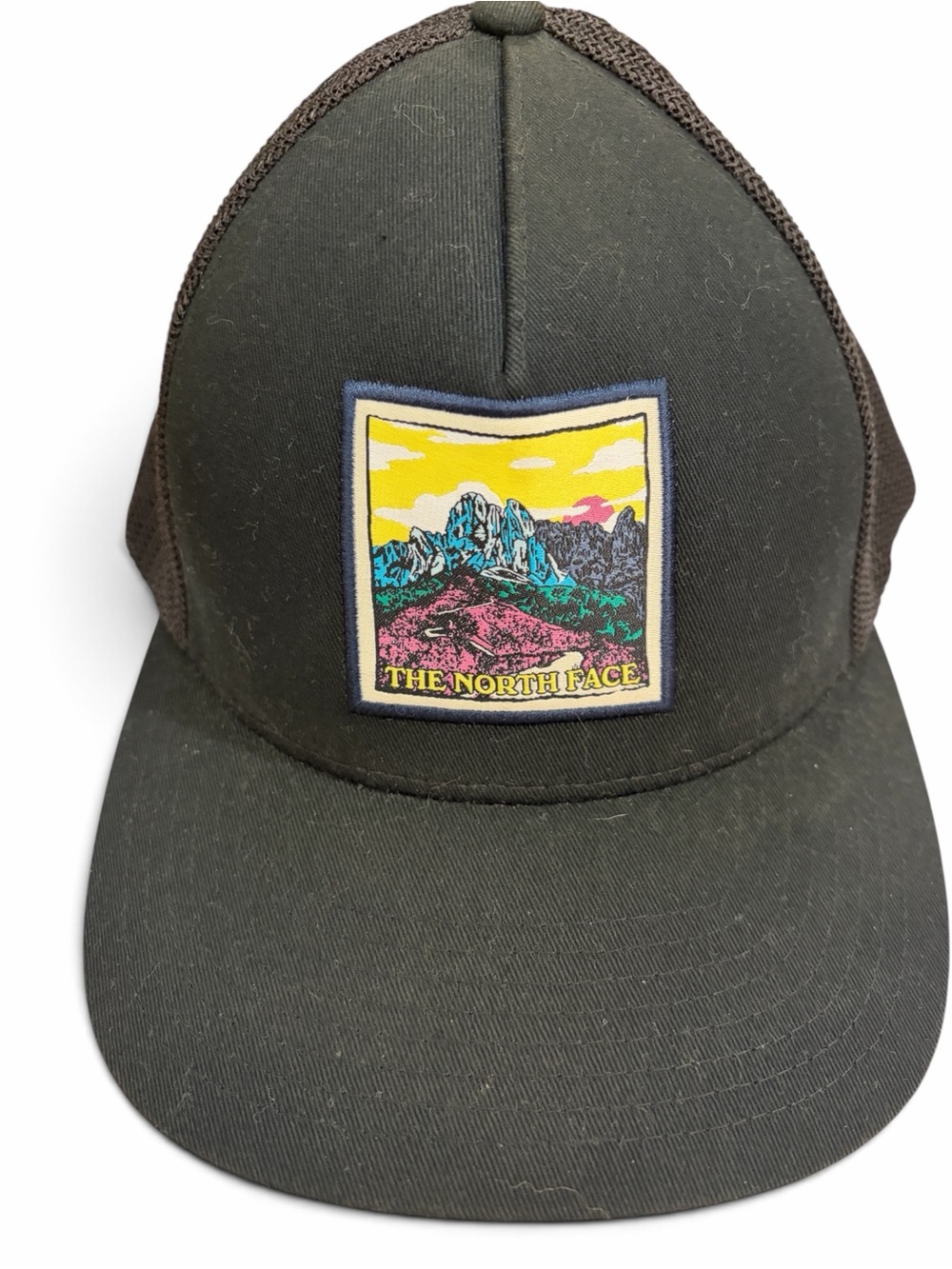 The North Face Keep It Patched Trucker Hat Mesh Snapback Black Unisex- one size